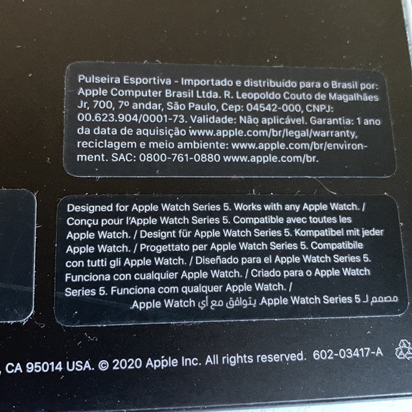 Nike Sport Band for Apple Watch™ 44mm - Black/Lime Blast - Picture 7 of 8